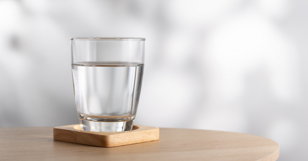 Glass of water on table water filtration Islamabad